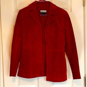 Red suede jacket